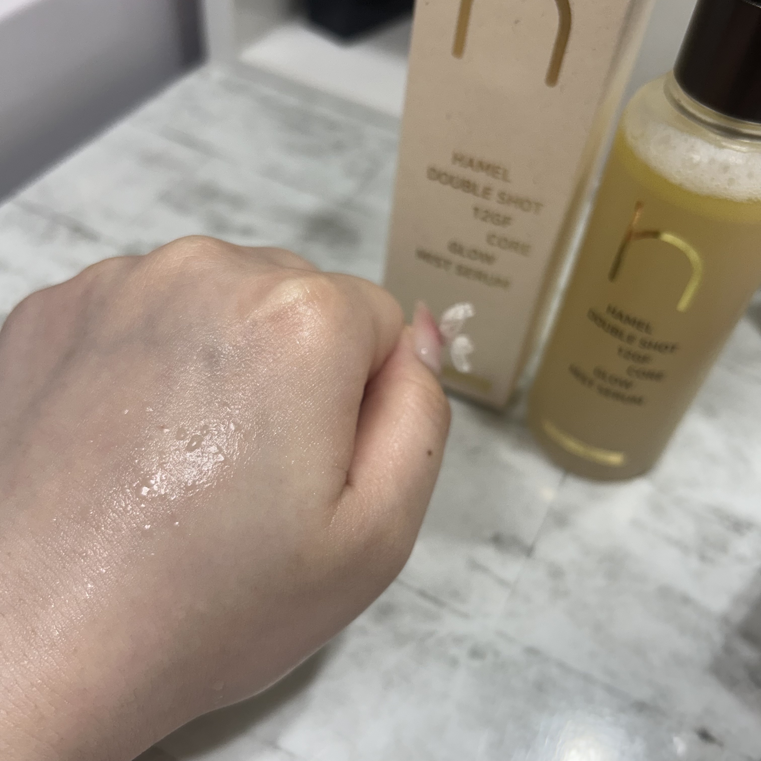 ダブルショット12GFコアグロウミストセラム/HAMEL/美容液を使ったクチコミ（2枚目）