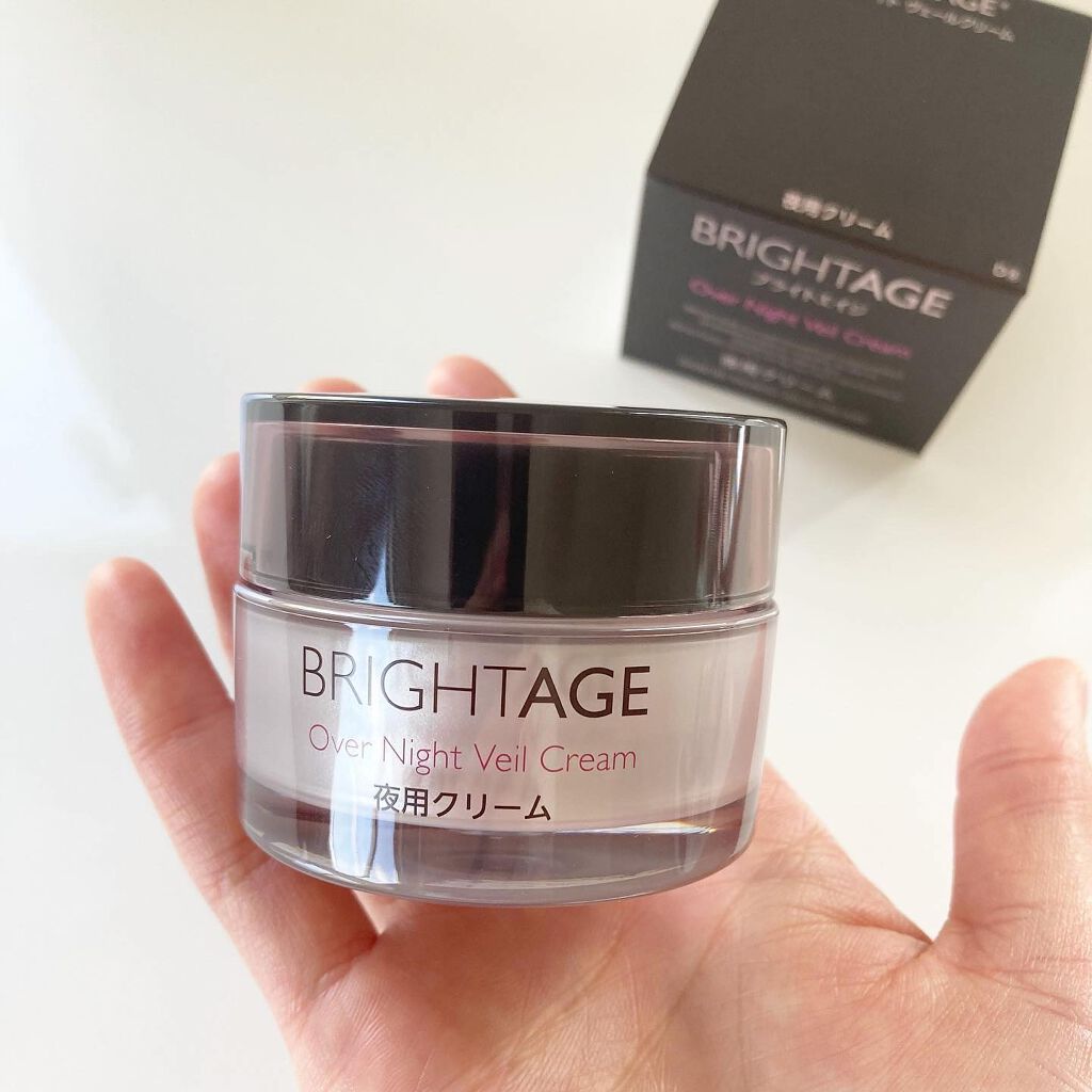オーバーナイト ヴェールクリーム/BRIGHTAGE/フェイスクリームを使ったクチコミ(1枚目)
