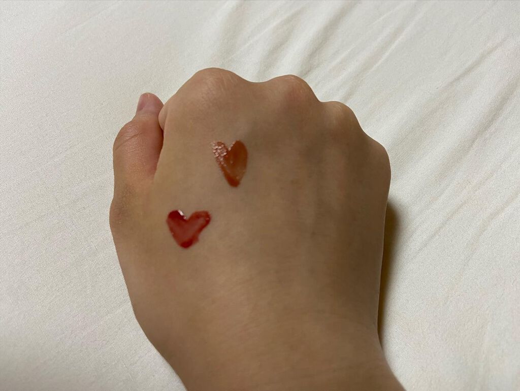 ジューシーラスティングティント/rom&nd/リップティントを使ったクチコミ（2枚目）