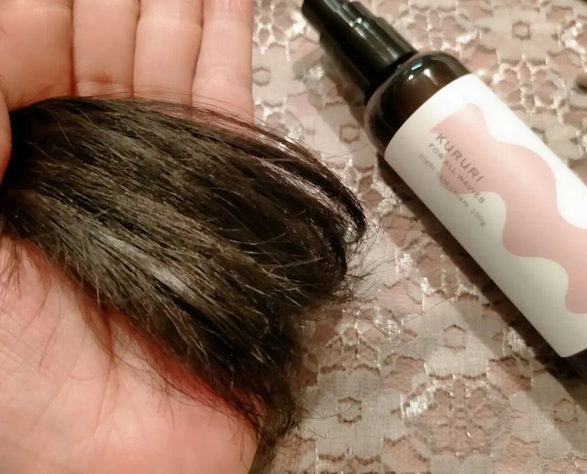 クルリ ナイトケア クリーム/KURURI/アウトバストリートメントを使ったクチコミ（3枚目）