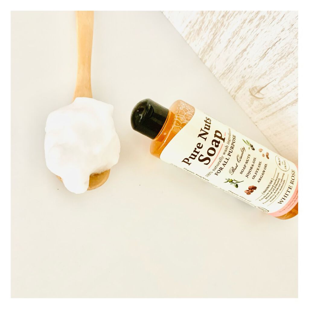 ピュアナッツソープ ホワイトローズの香り/ナチュラセラ/洗顔フォームを使ったクチコミ(3枚目)