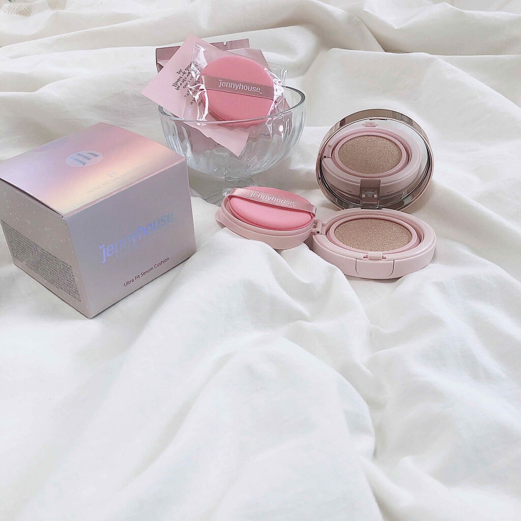ウルトラフィットセラムクッション/jenny house/クッションファンデーションを使ったクチコミ（1枚目）