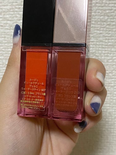 ルージュ ピュールクチュール ヴェルニ ウォーターステイン/YVES SAINT LAURENT BEAUTE/口紅を使ったクチコミ（2枚目）