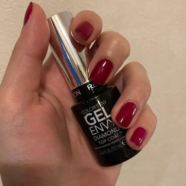 カラーステイ ジェル エンビー ダイヤモンド トップ コート S/REVLON/ネイルトップコート・ベースコートを使ったクチコミ（3枚目）