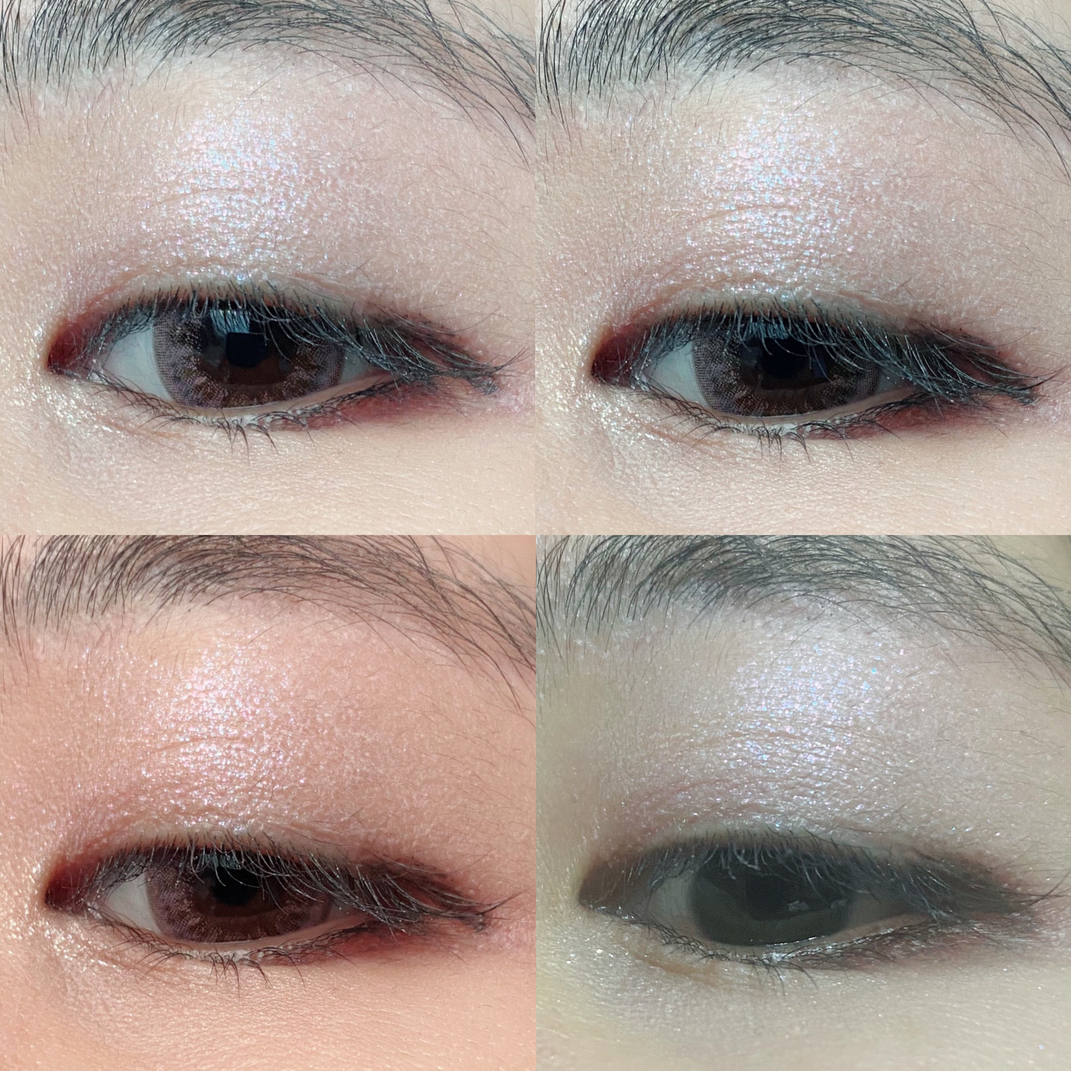 シャドーカスタマイズ　（ブリリアントグリッター） WT901（くすだま）/MAJOLICA MAJORCA/グリッターを使ったクチコミ（3枚目）