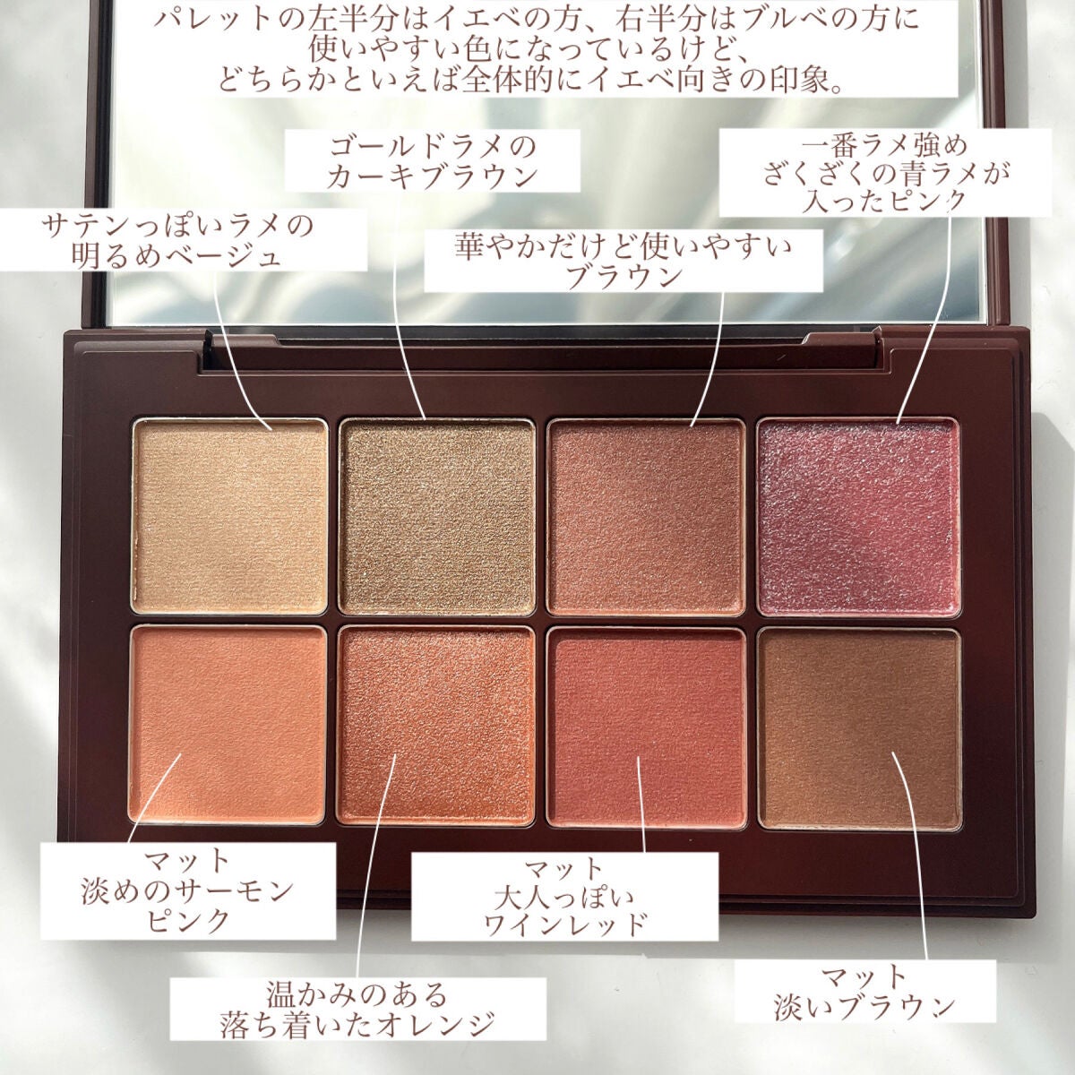 ウォーム メモリーズ アイシャドウパレット/RMK/アイシャドウパレットを使ったクチコミ(3枚目)