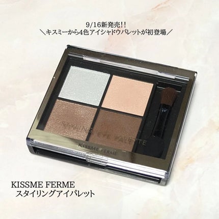 キスミー フェルム スタイリングアイパレット/キスミー フェルム/アイシャドウパレットを使ったクチコミ(1枚目)
