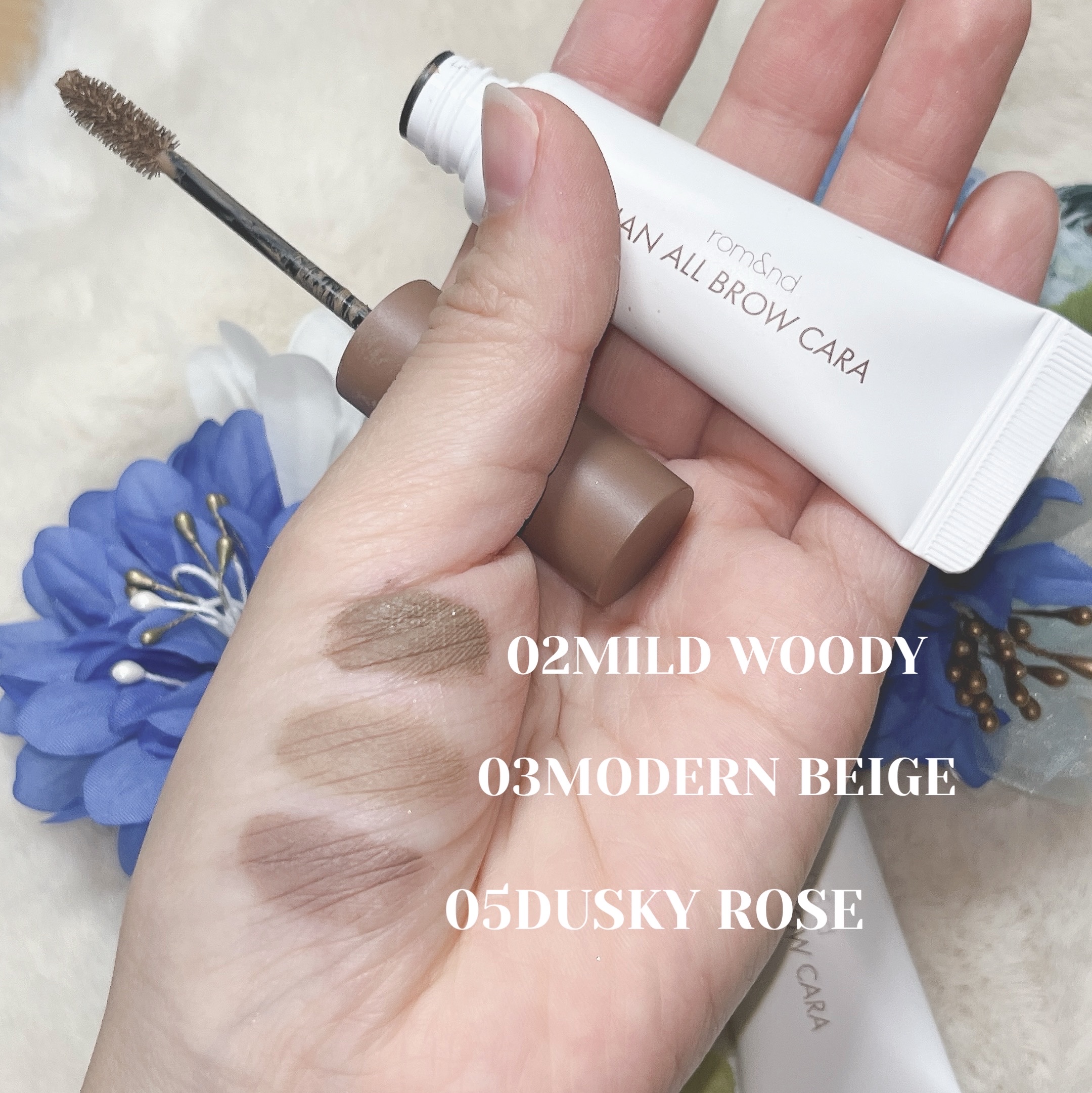 ハンオールブロウカラ/rom&nd/眉マスカラを使ったクチコミ（3枚目）