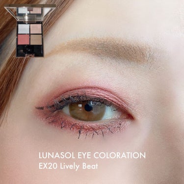 アイカラーレーション EX20 Lively Beat（限定発売）/LUNASOL/アイシャドウパレットを使ったクチコミ（2枚目）