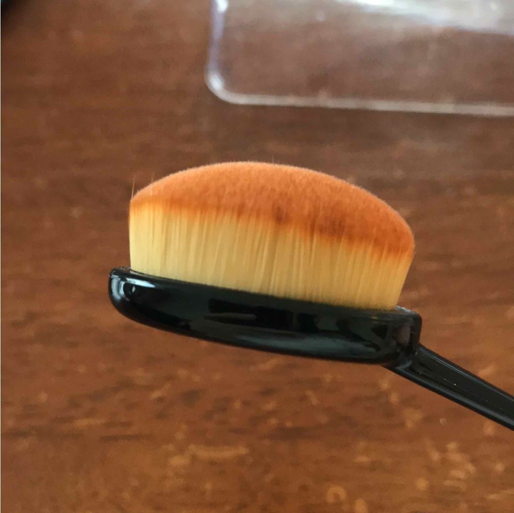 春姫ファンデーションブラシ(オーバル型)/DAISO/メイクブラシを使ったクチコミ(2枚目)