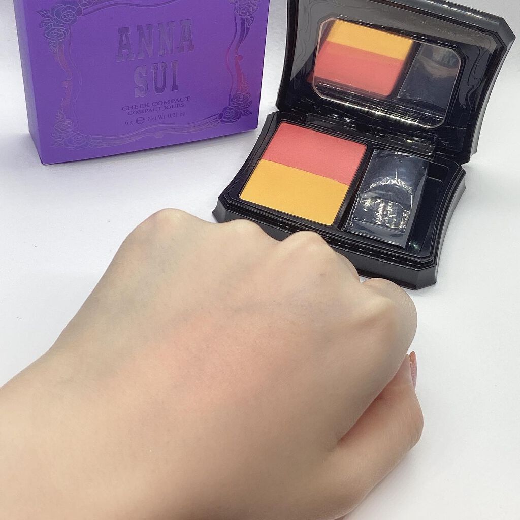 チーク コンパクト/ANNA SUI/パウダーチークを使ったクチコミ(8枚目)