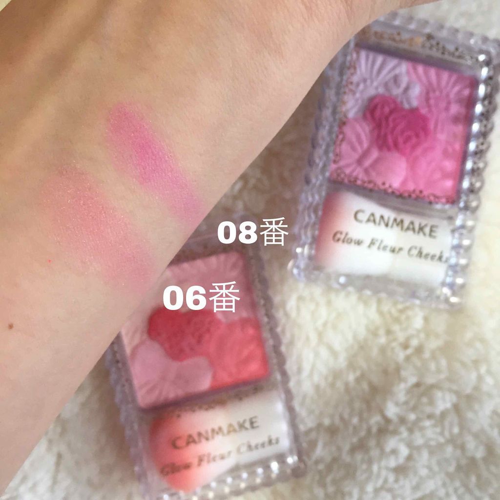 グロウフルールチークス/キャンメイク/パウダーチークを使ったクチコミ（2枚目）