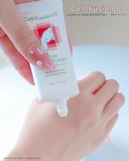 レーザーサンスクリーン 100/Cell Fusion C(セルフュージョンシー)/日焼け止めクリームを使ったクチコミ(4枚目)