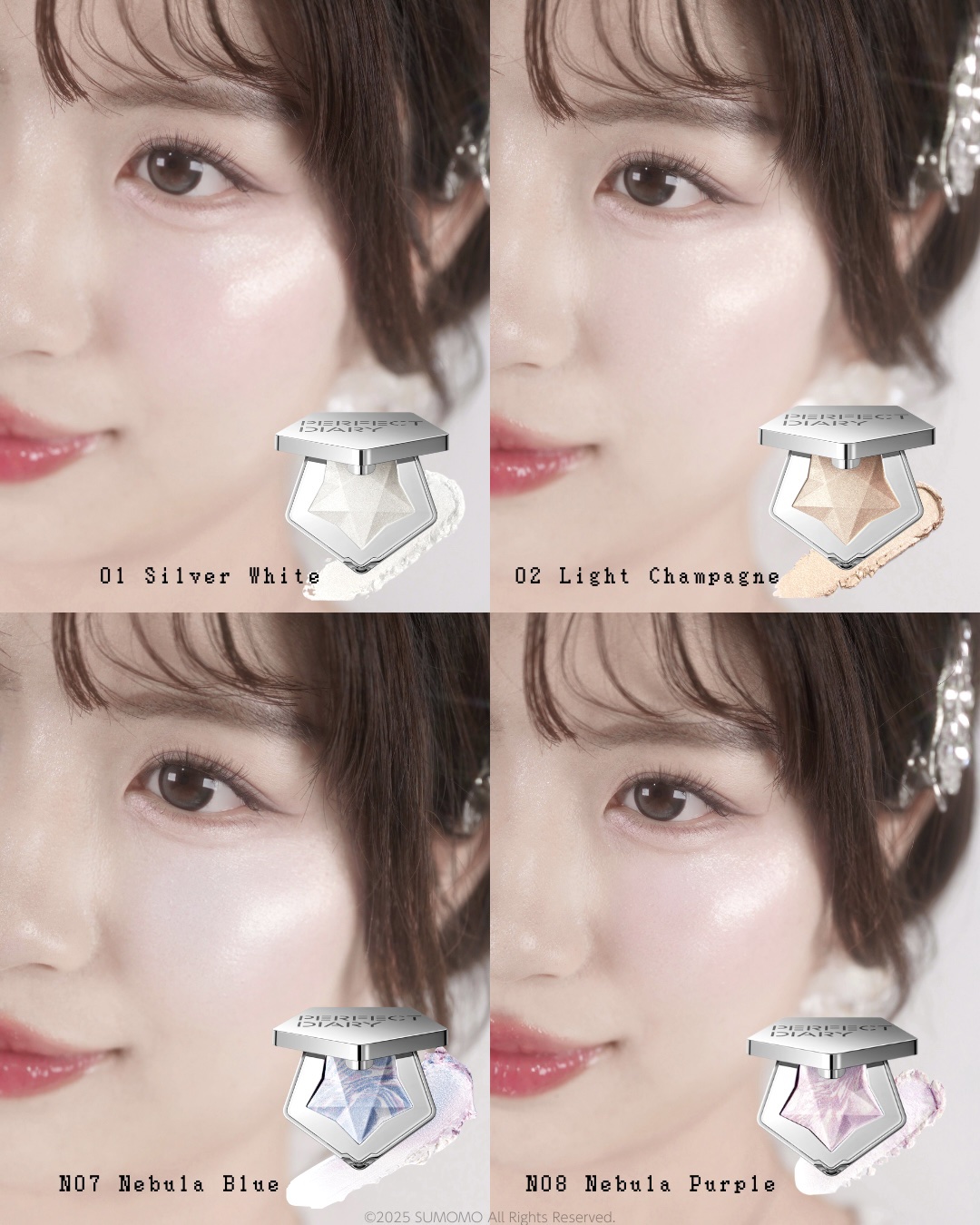 スターダストダイヤモンドハイライトパウダー/PERFECT DIARY/パウダーハイライトを使ったクチコミ（2枚目）