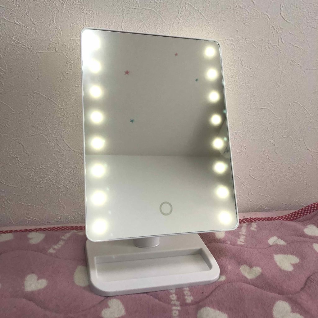 LEDライトミラー (AS-0678)/ニトリ/その他化粧小物を使ったクチコミ(3枚目)