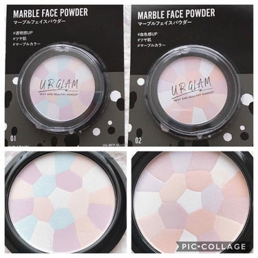 UR GLAM　MARBLE FACE POWDER/U R GLAM/プレストパウダーを使ったクチコミ（1枚目）