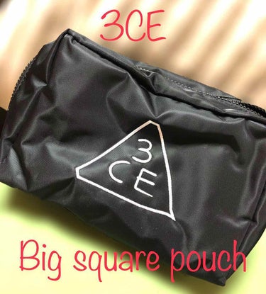 Big square pouch/3CE/化粧ポーチを使ったクチコミ（1枚目）