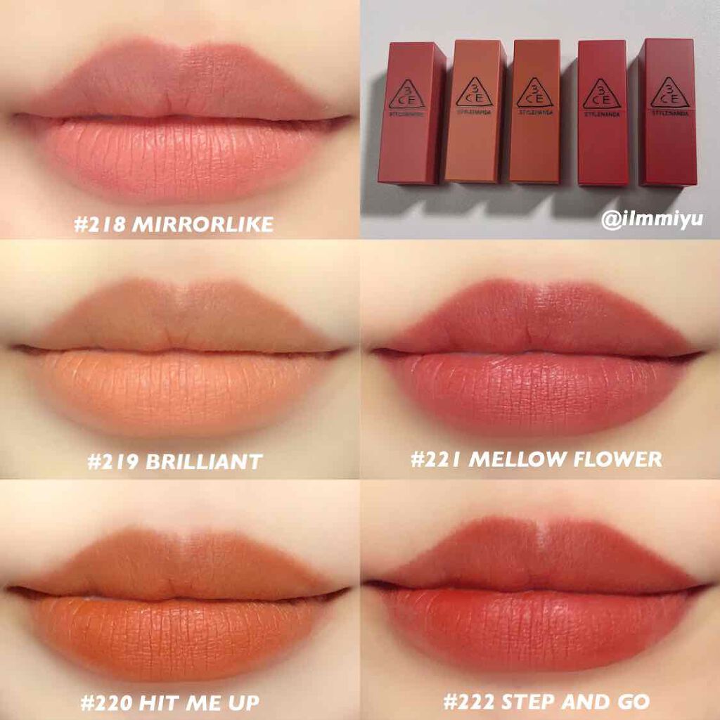 3CE MOOD RECIPE LIP COLOR|3CEの人気色を比較 - イエベに 3CE MOOD RECIPE LIP COLOR|3CEの人気色を比較 - イエベに