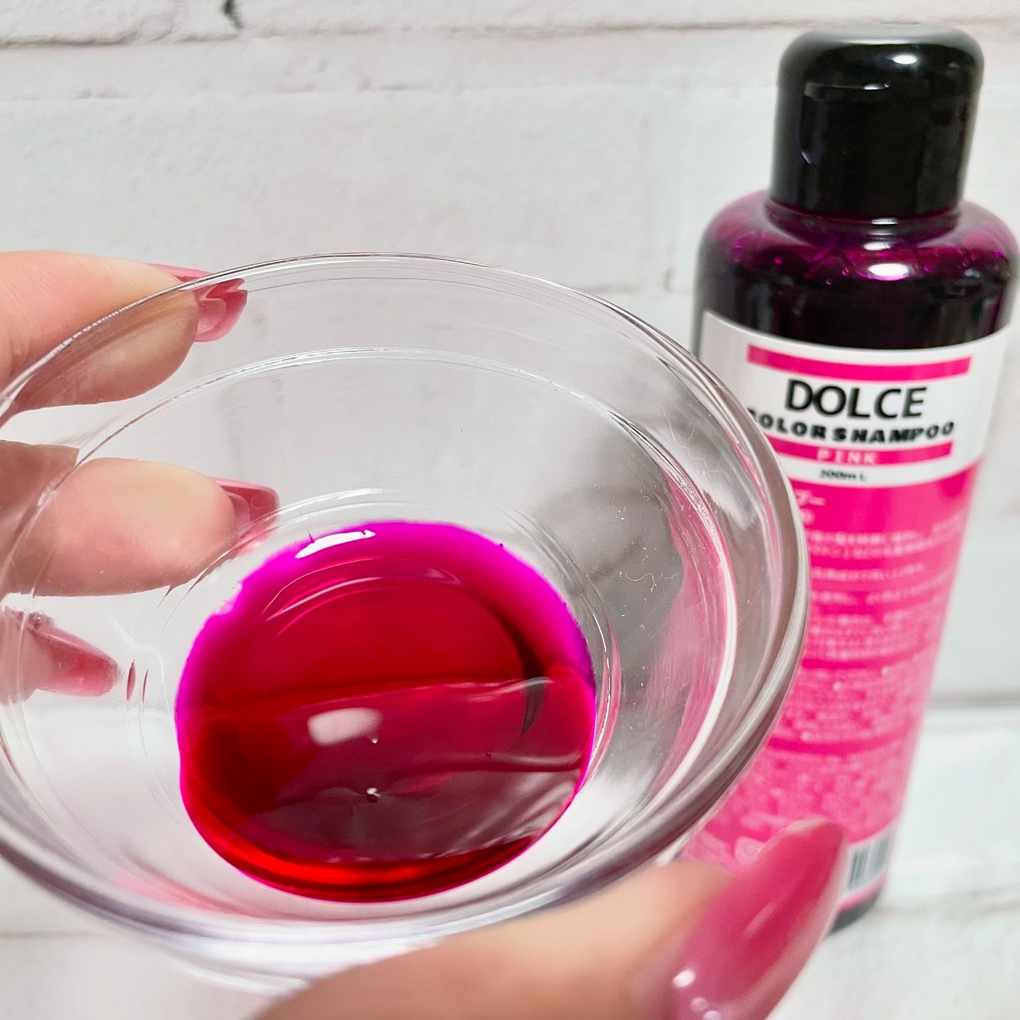 カラーシャンプー ピンク/ドルチェ/市販シャンプーを使ったクチコミ（3枚目）