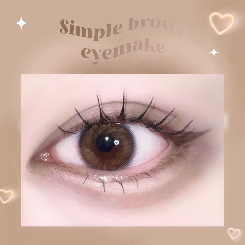 シルエットマンスリー 03 シアーブラウン/LensVery/１ヶ月（１MONTH）カラコンを使ったクチコミ（1枚目）