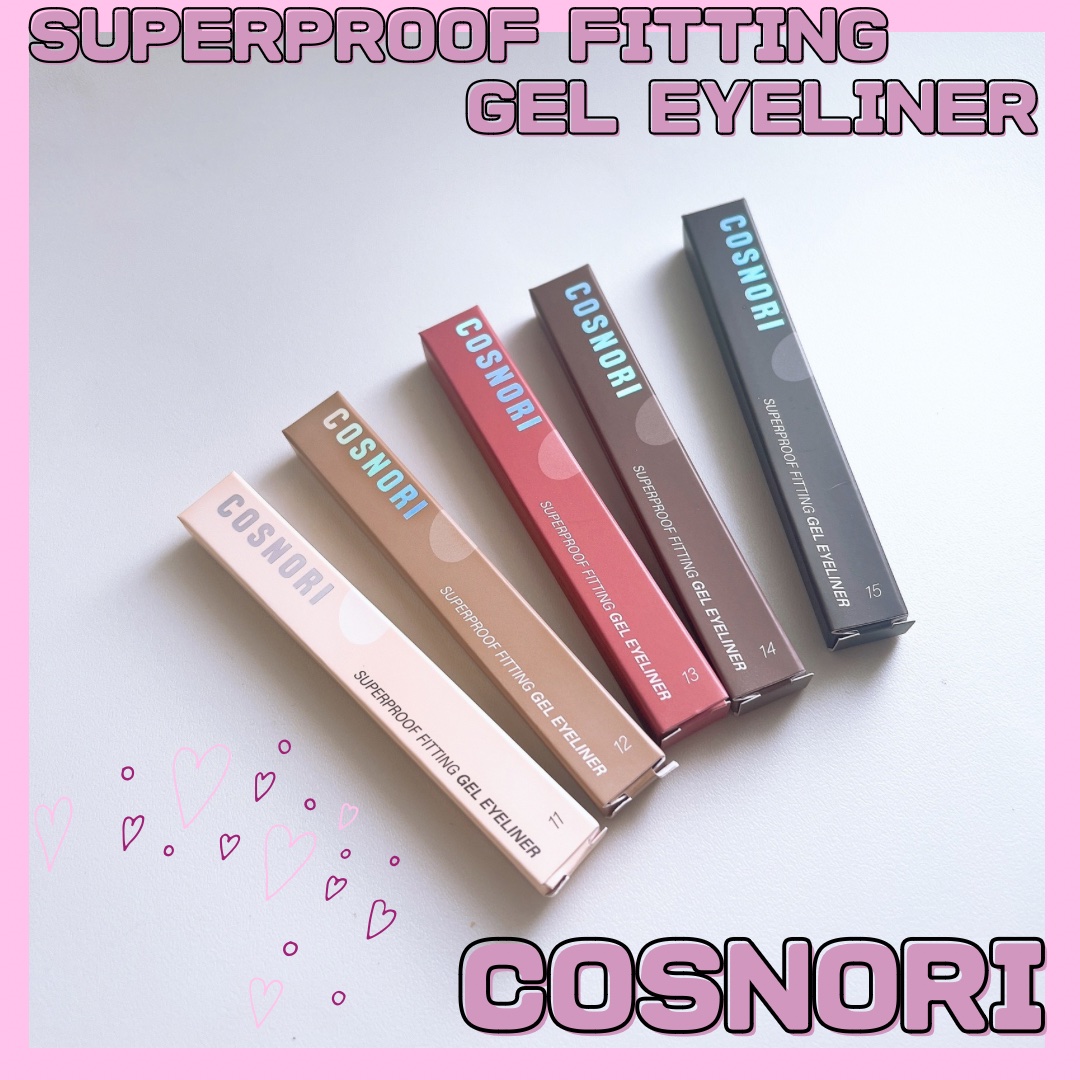 スーパープルーフ フィッティング ジェルアイライナー/COSNORI/ジェルアイライナーを使ったクチコミ（1枚目）