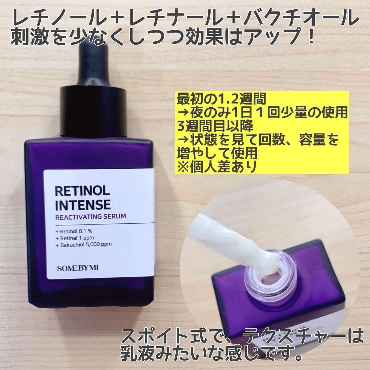 レチノールインテンシブ アドバンスドトリプルアクションアイクリーム/SOME BY MI/アイケア・アイクリームを使ったクチコミ（2枚目）