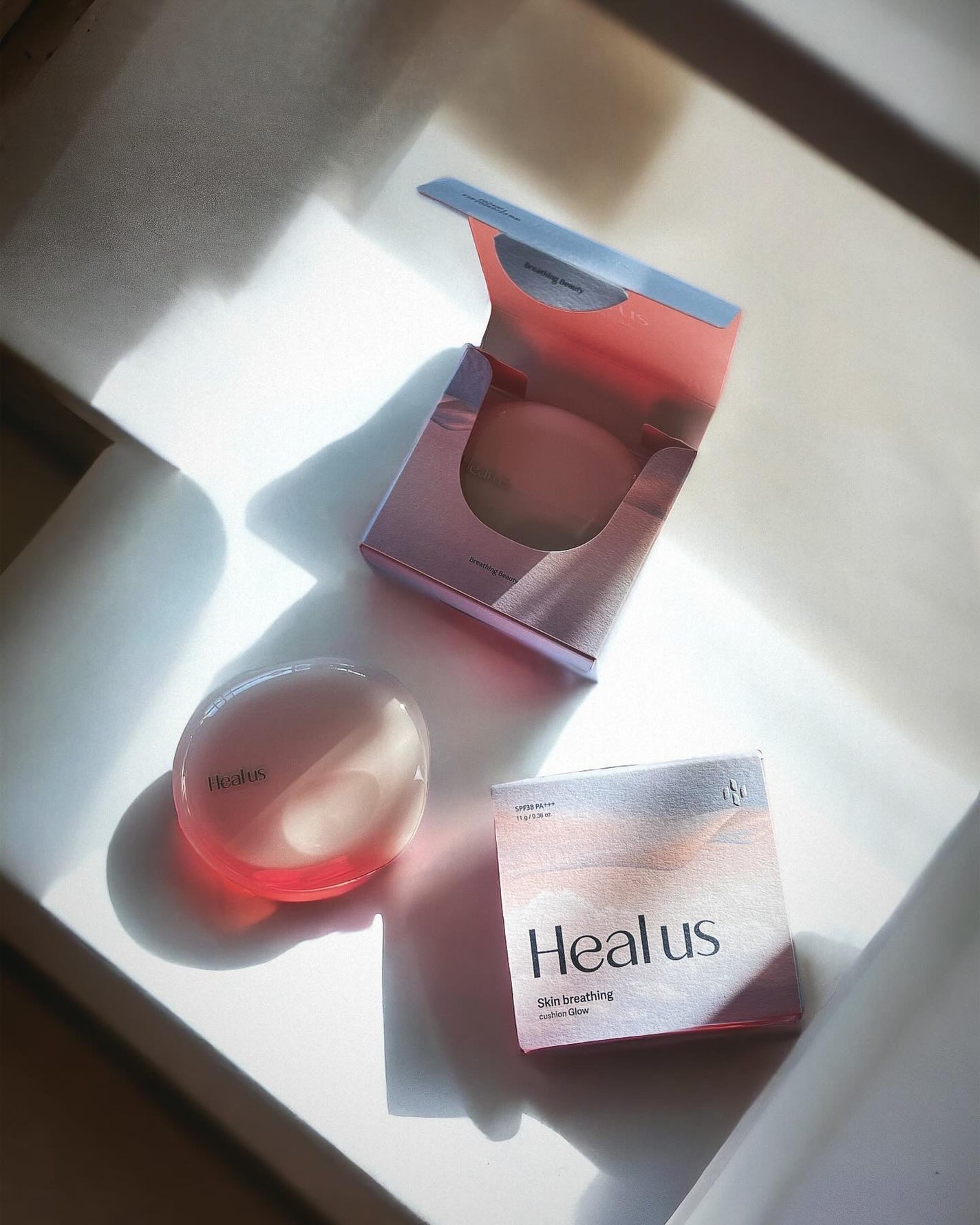 ブリージンググロークッション/Healus/クッションファンデーションを使ったクチコミ(1枚目)