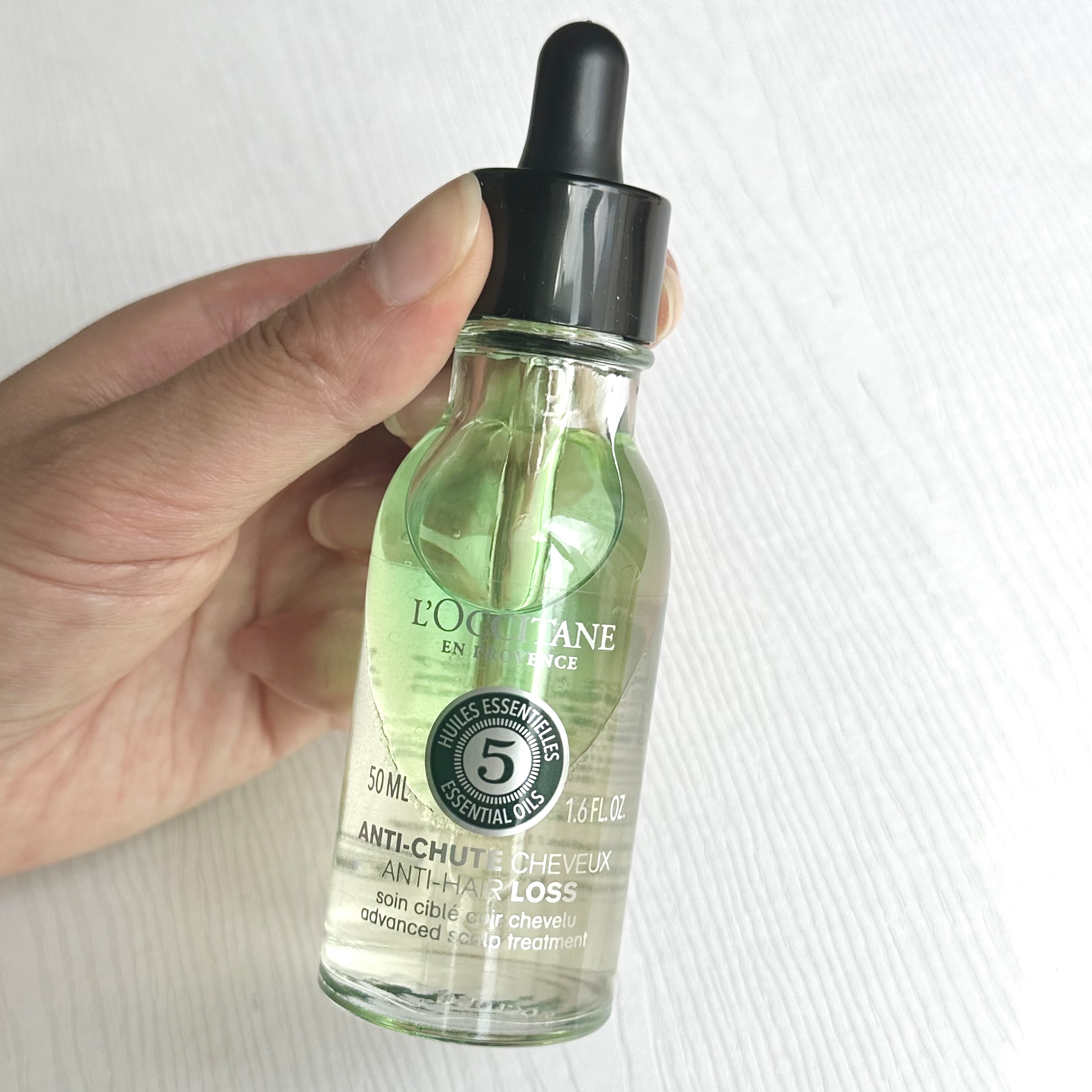 薬用 メディカル アンチヘアロスセラム/L'OCCITANE/頭皮ローションを使ったクチコミ（3枚目）