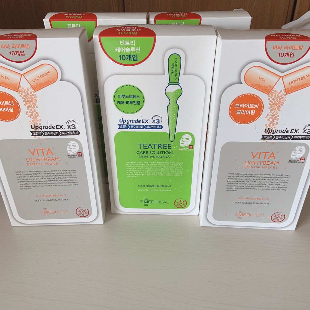 ビタライトビームエッセンシャルマスクEX/MEDIHEAL/シートマスク・パックを使ったクチコミ（1枚目）