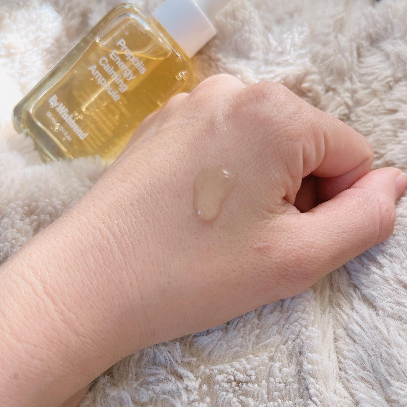 プロポリスエナジーカーミングアンプル/By Wishtrend/美容液を使ったクチコミ(3枚目)