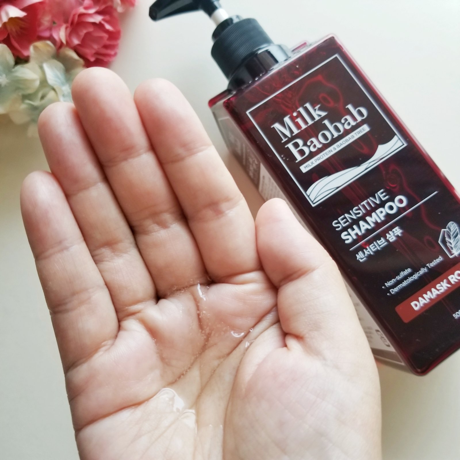 センシティブ シャンプー / トリートメント ダマスクローズ/ミルクバオバブ/市販シャンプーを使ったクチコミ（3枚目）