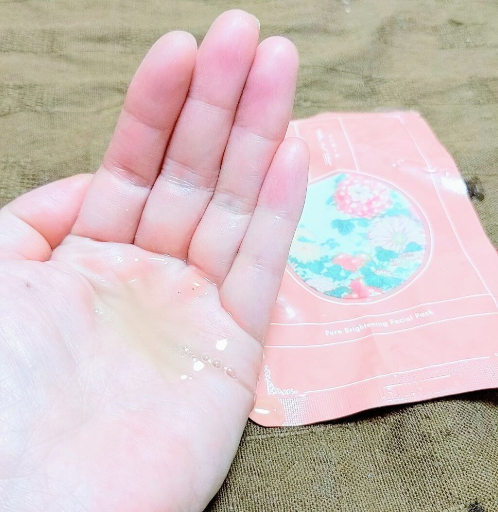 ピュアブライトニングフェイシャルパック/采之汲/シートマスク・パックを使ったクチコミ（3枚目）