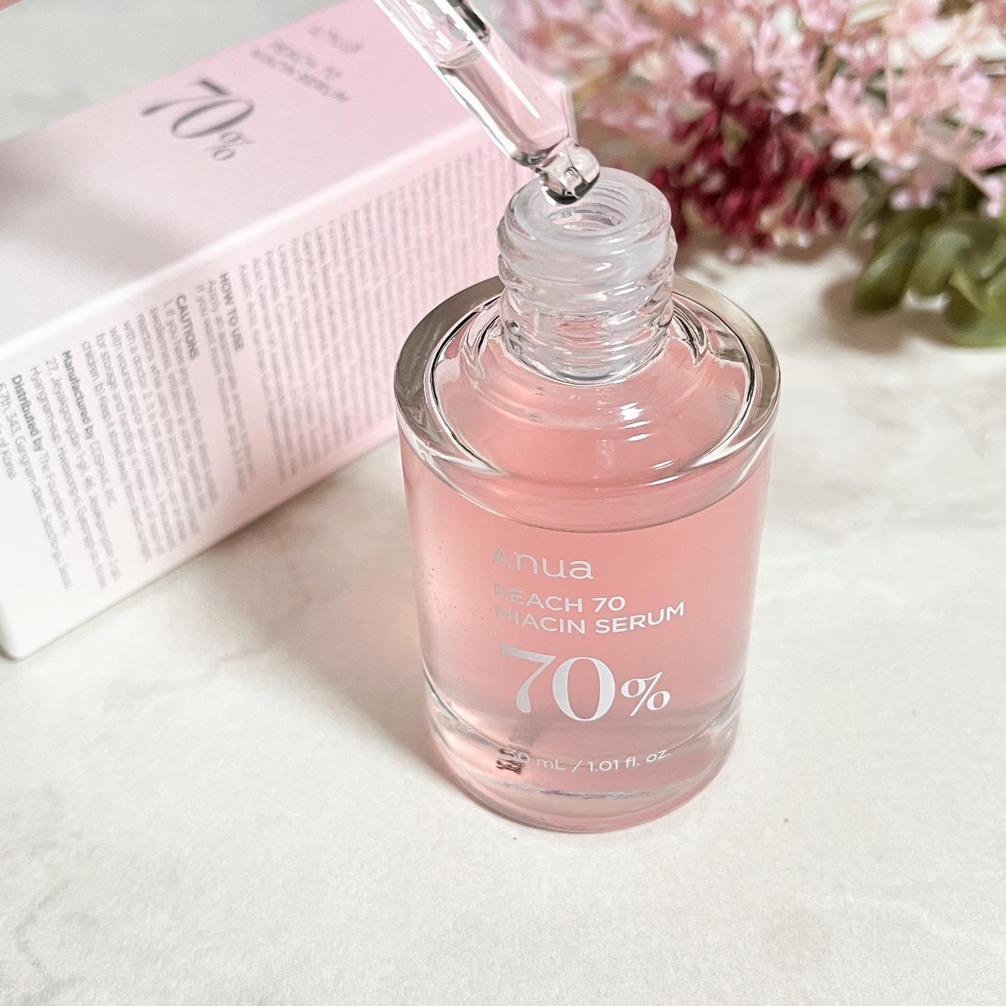 桃70%ナイアシンセラム/Anua/美容液を使ったクチコミ（2枚目）