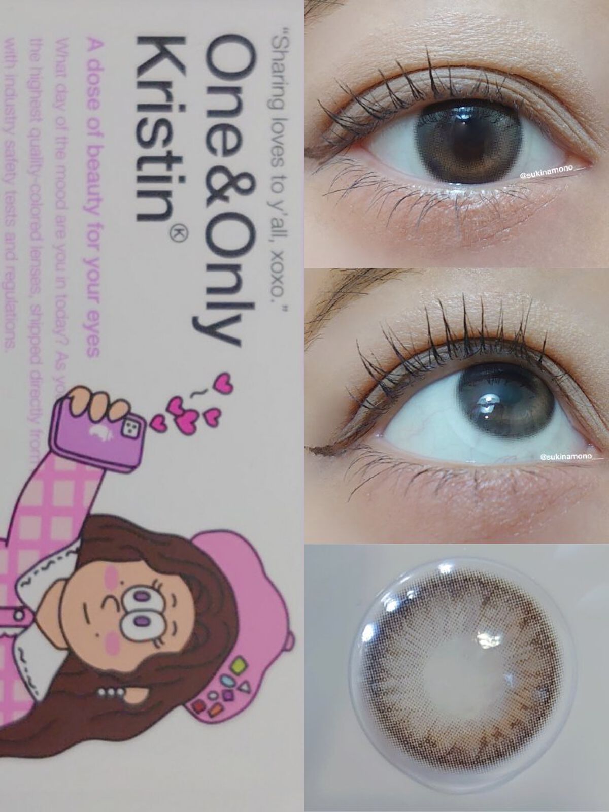 One & Only Kristin/Hapa kristin/カラーコンタクトレンズを使ったクチコミ（2枚目）