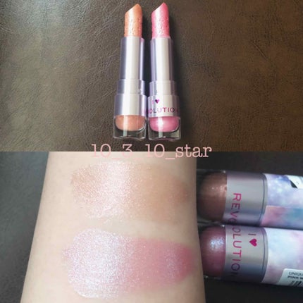 I Heart Revolution Unique Unicorns Lipstick/MAKEUP REVOLUTION/口紅を使ったクチコミ(3枚目)