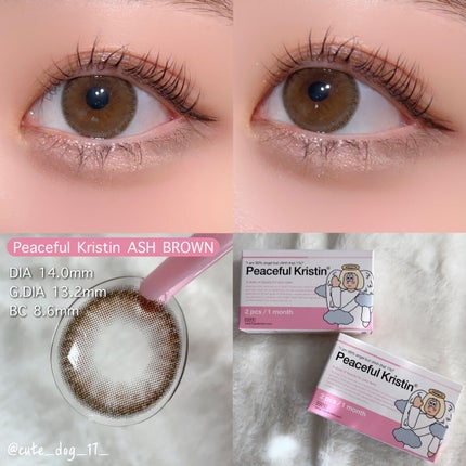 Peaceful Kristen/Hapa kristin/カラーコンタクトレンズを使ったクチコミ(2枚目)