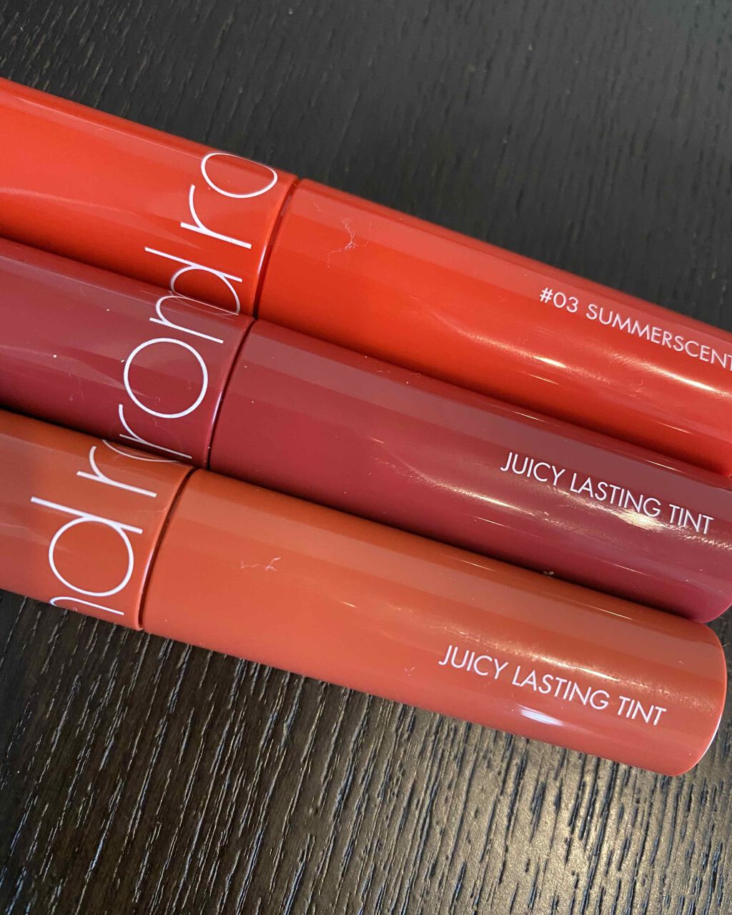 ジューシーラスティングティント/rom&nd/リップティントを使ったクチコミ（1枚目）