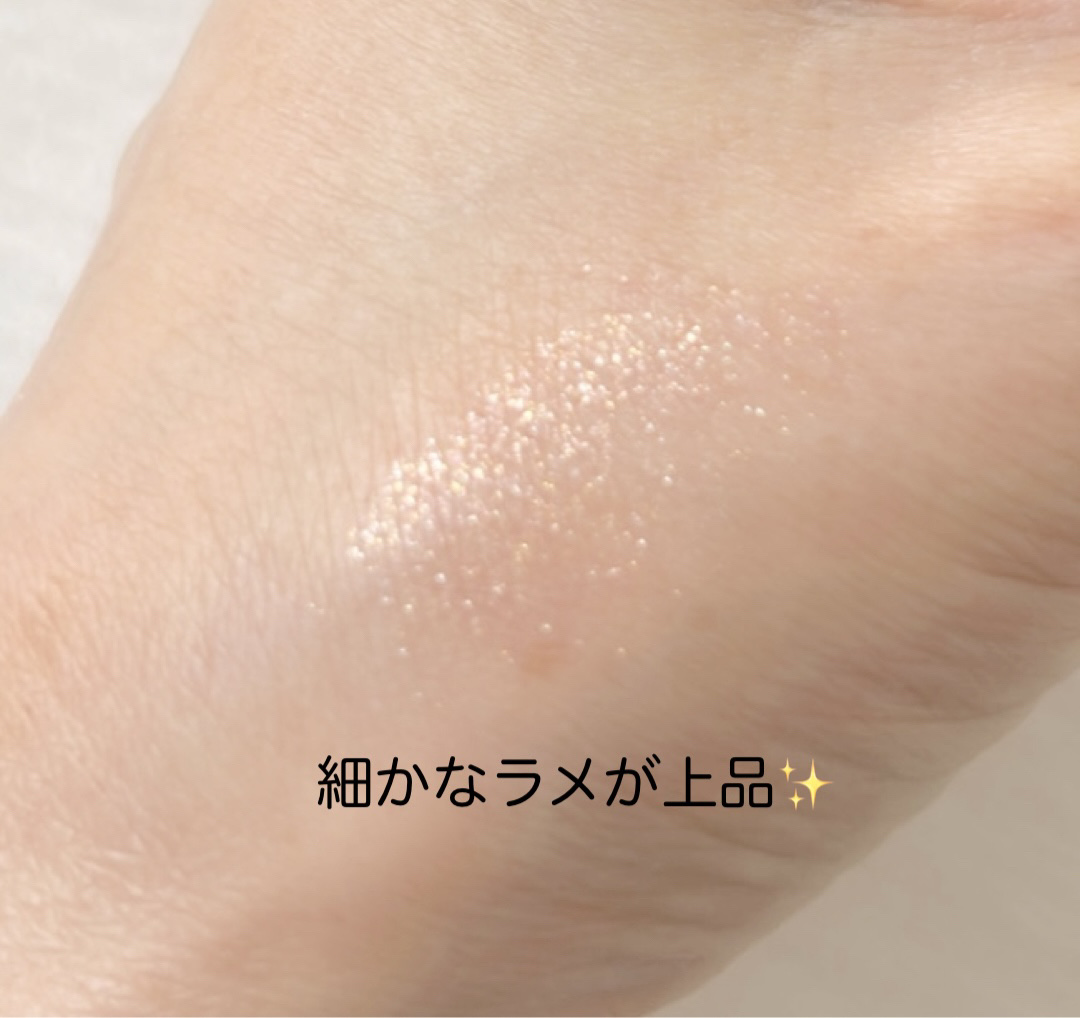 グリッター シャドウ カラー/rom&nd/グリッターを使ったクチコミ（3枚目）