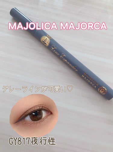 ラインエキスパンダー  GY817 夜行性/MAJOLICA MAJORCA/リキッドアイライナーを使ったクチコミ（1枚目）