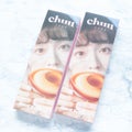 chuu LENS cloud pudding pink brown