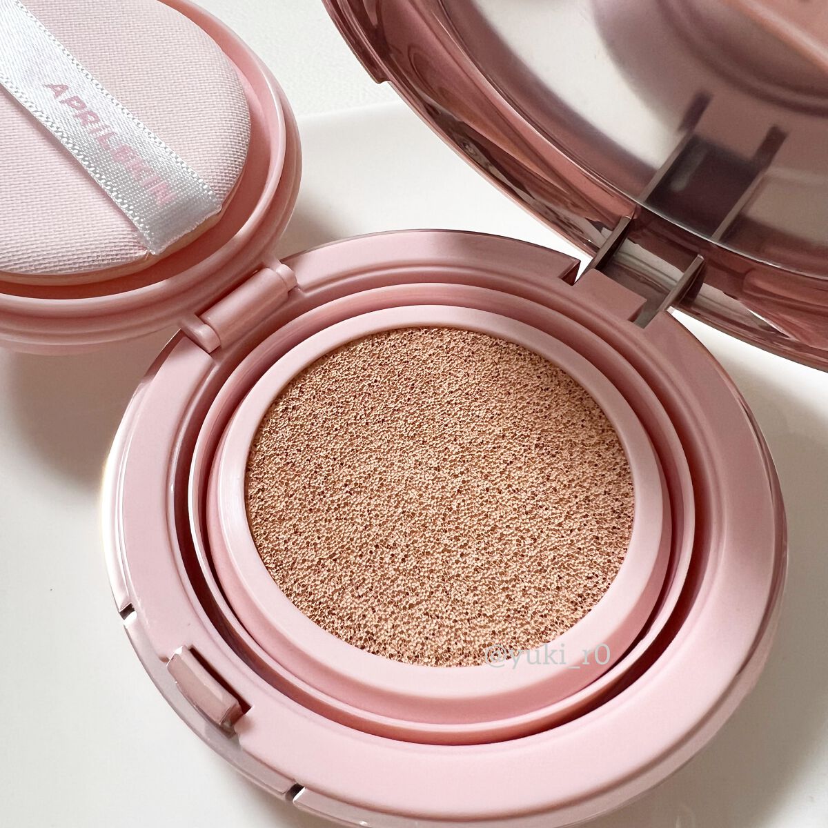 ハイパーカバーフィットクッション  グラファイト/APRILSKIN/クッションファンデーションを使ったクチコミ(5枚目)