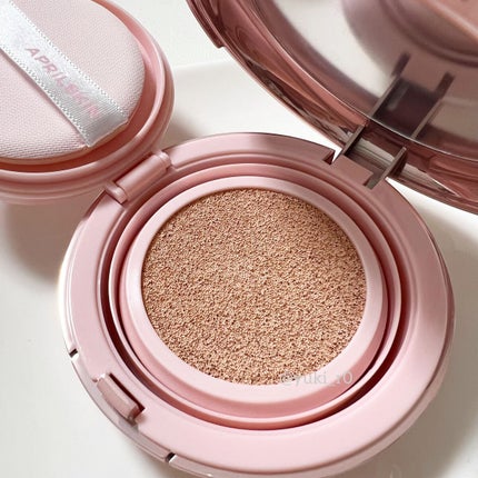 ハイパーカバーフィットクッション  グラファイト/APRILSKIN/クッションファンデーションを使ったクチコミ(5枚目)