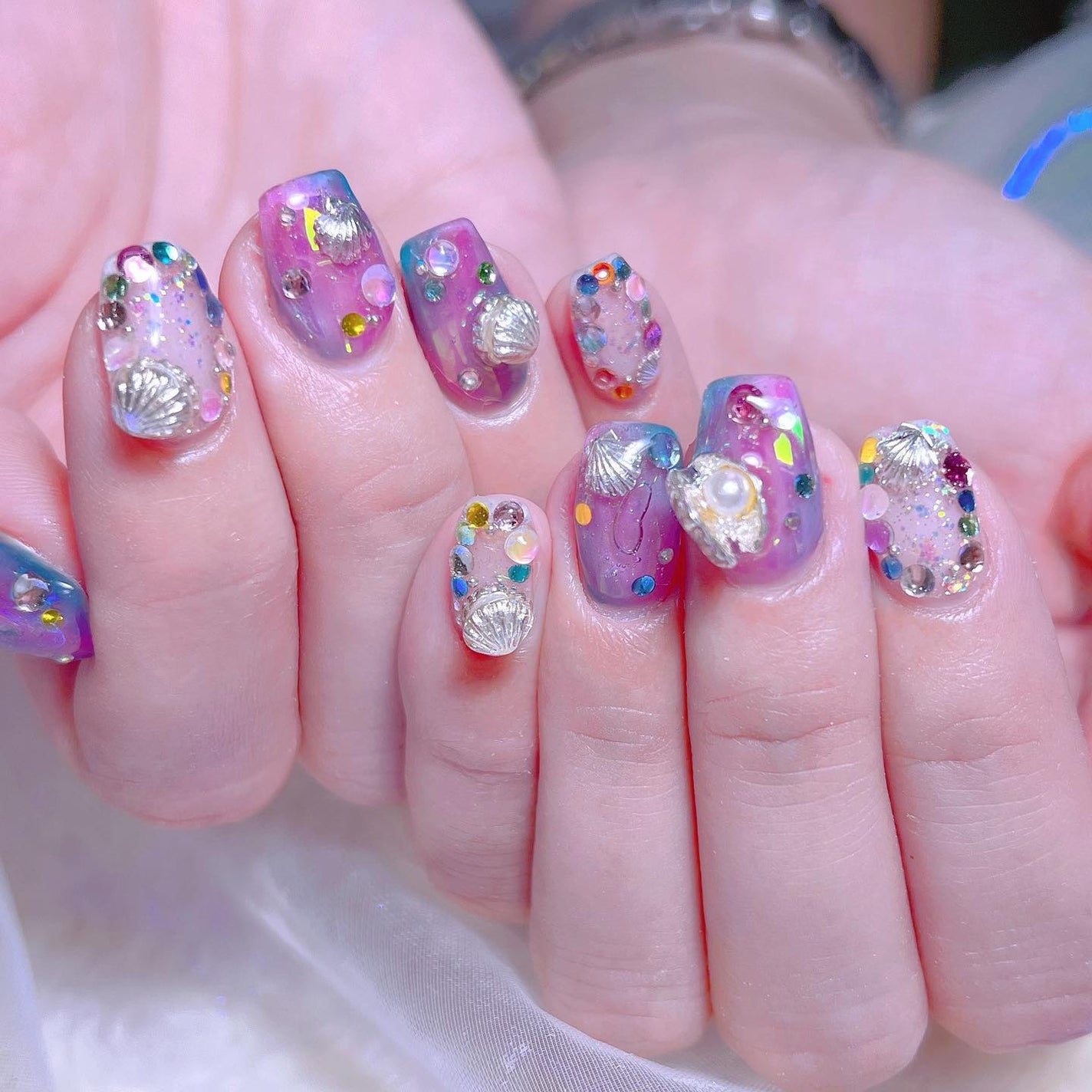 なかやまちえこ on LIPS 「ゆめかわギャルネイル♡⠀⠀#nail#nails#nailar..」(2枚目)