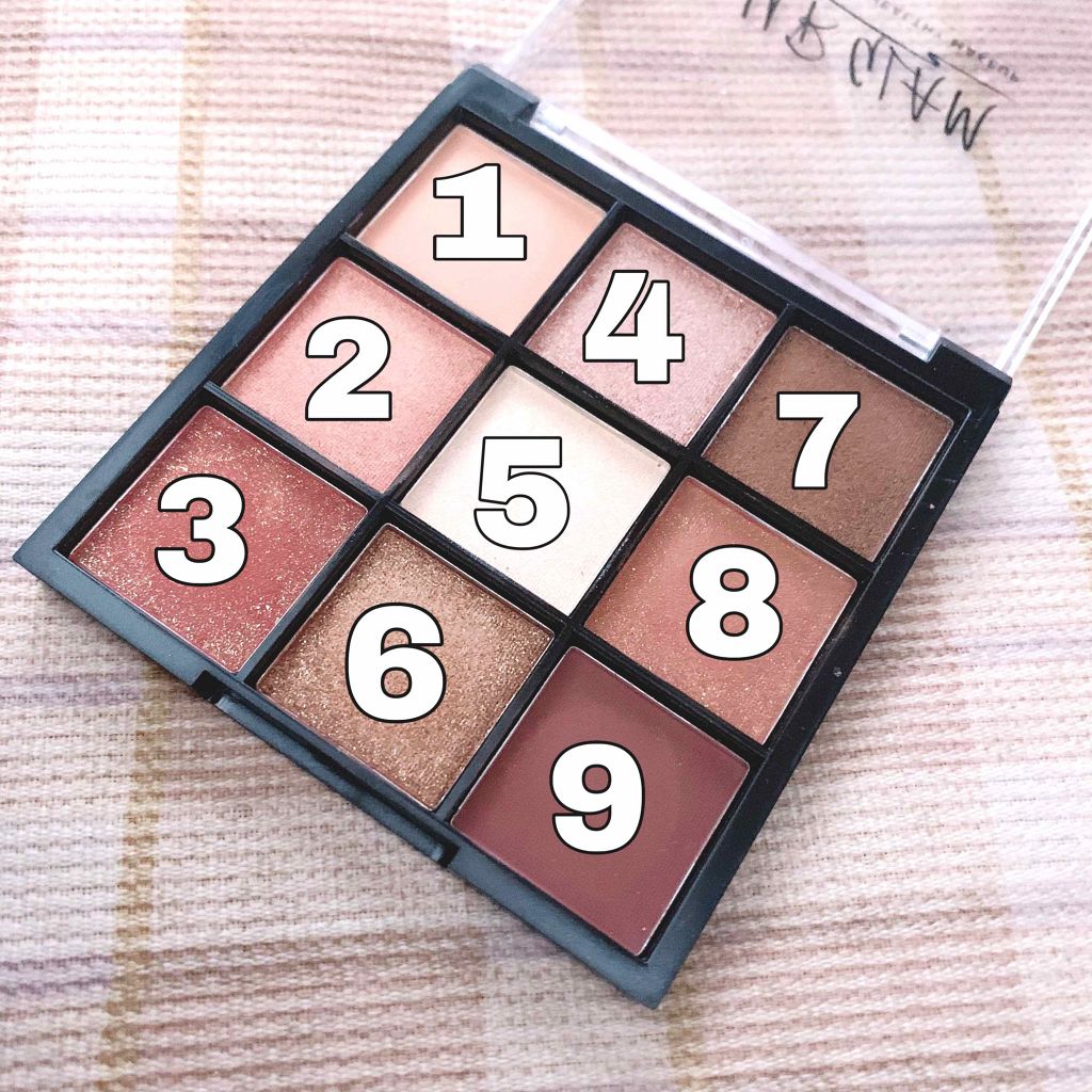 UR GLAM BLOOMING EYE COLOR PALETTE/U R GLAM/アイシャドウパレットを使ったクチコミ(2枚目)