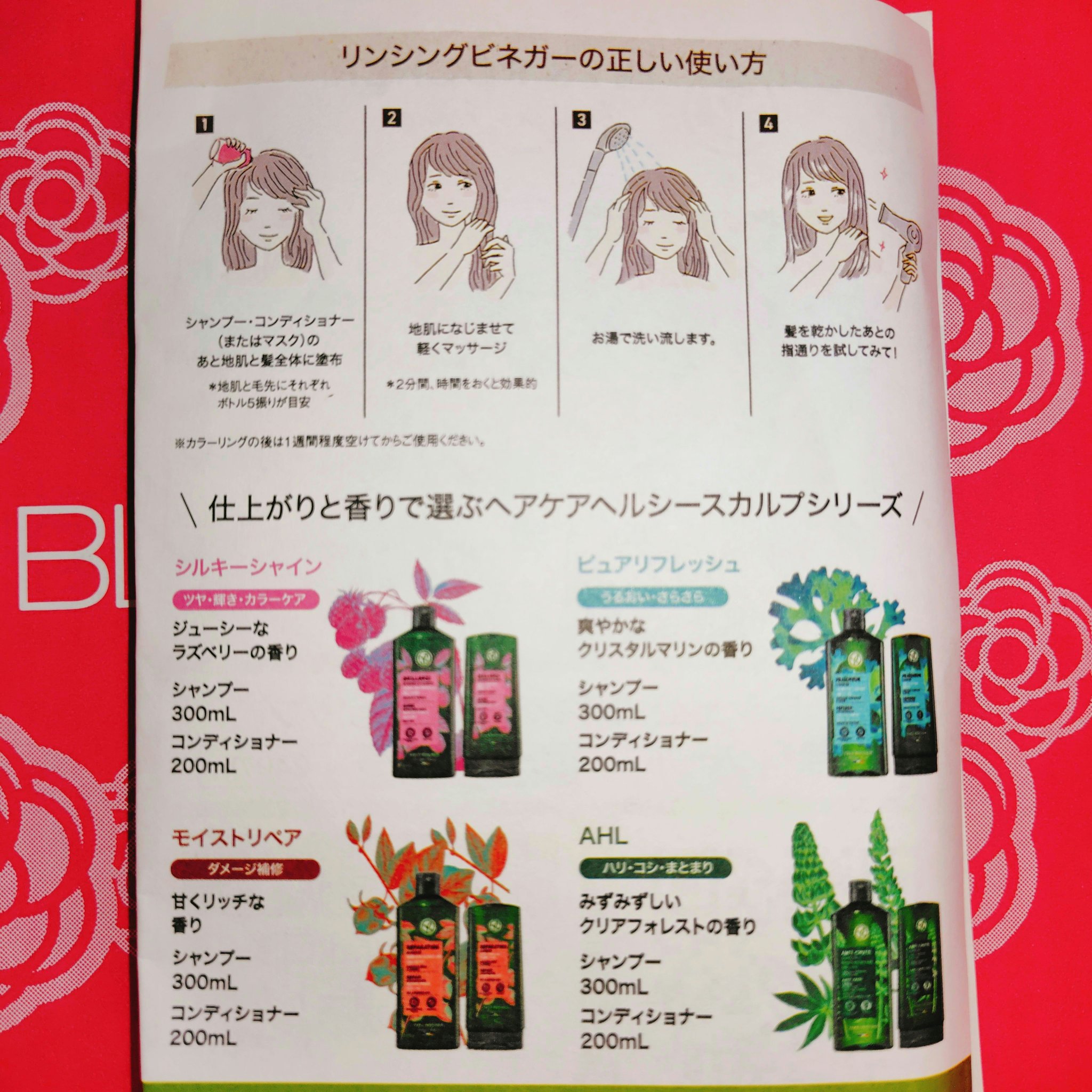 リンシングビネガー シルキーシャイン さらキララズベリー/イヴ・ロシェ/洗い流すヘアトリートメントを使ったクチコミ（2枚目）