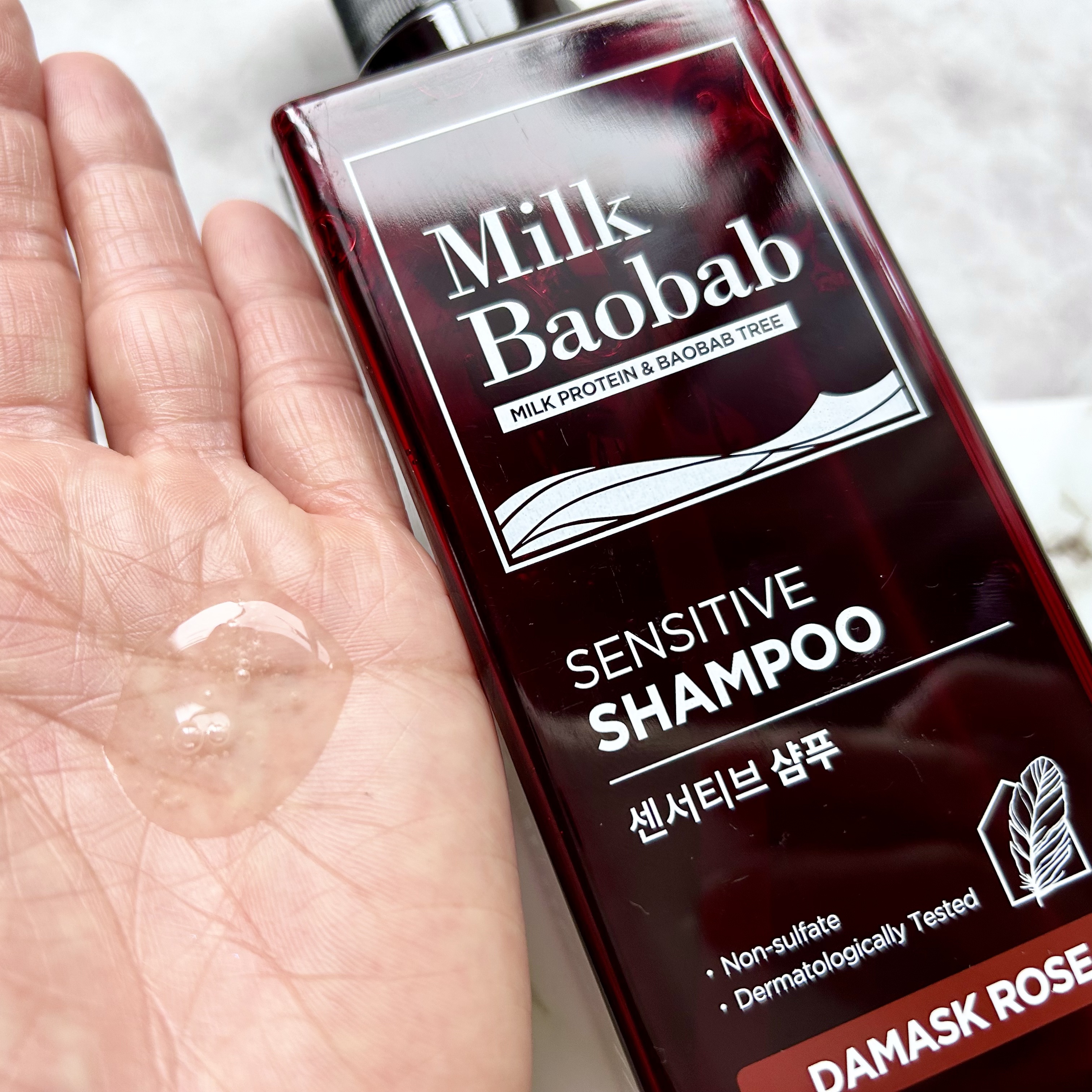 センシティブ シャンプー / トリートメント ダマスクローズ/ミルクバオバブ/市販シャンプーを使ったクチコミ（3枚目）