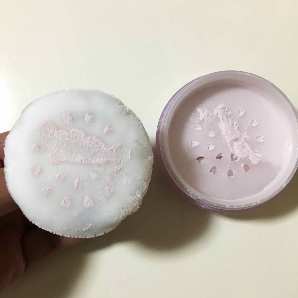 メイクアップパフ ルースタイプ /matsukiyo/パフ・スポンジを使ったクチコミ（3枚目）