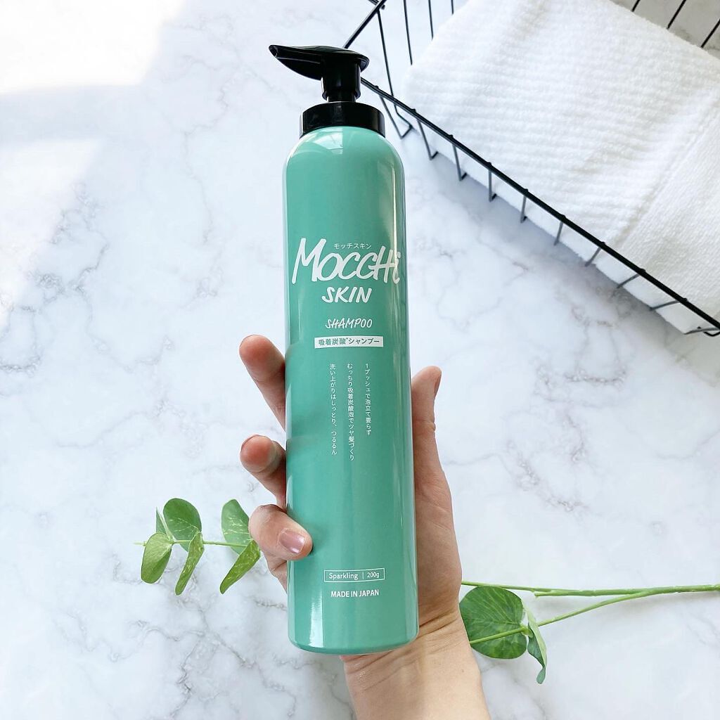 吸着スパークリングシャンプー /MoccHi SKIN/市販シャンプーを使ったクチコミ（1枚目）