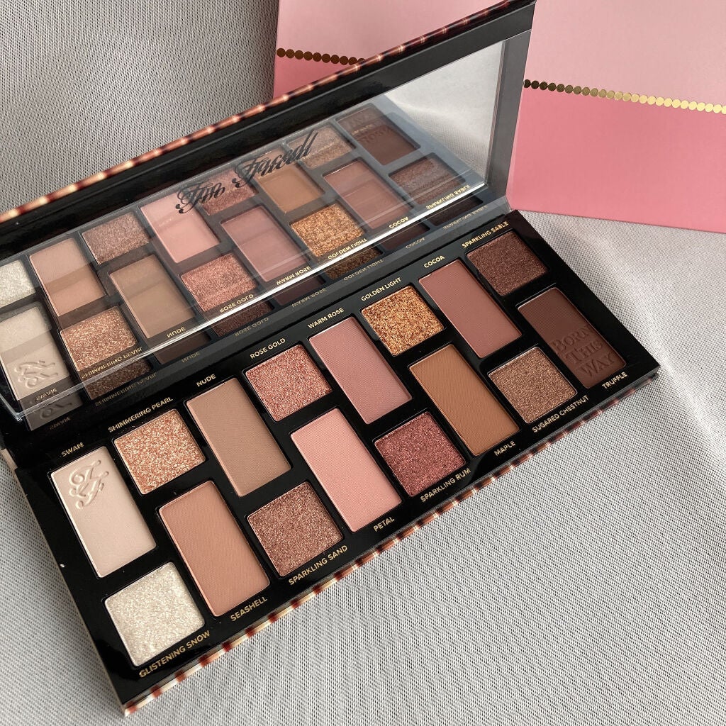 ボーン ディス ウェイ ザ ナチュラル ヌード アイシャドウ パレット/Too Faced/アイシャドウパレットを使ったクチコミ(1枚目)