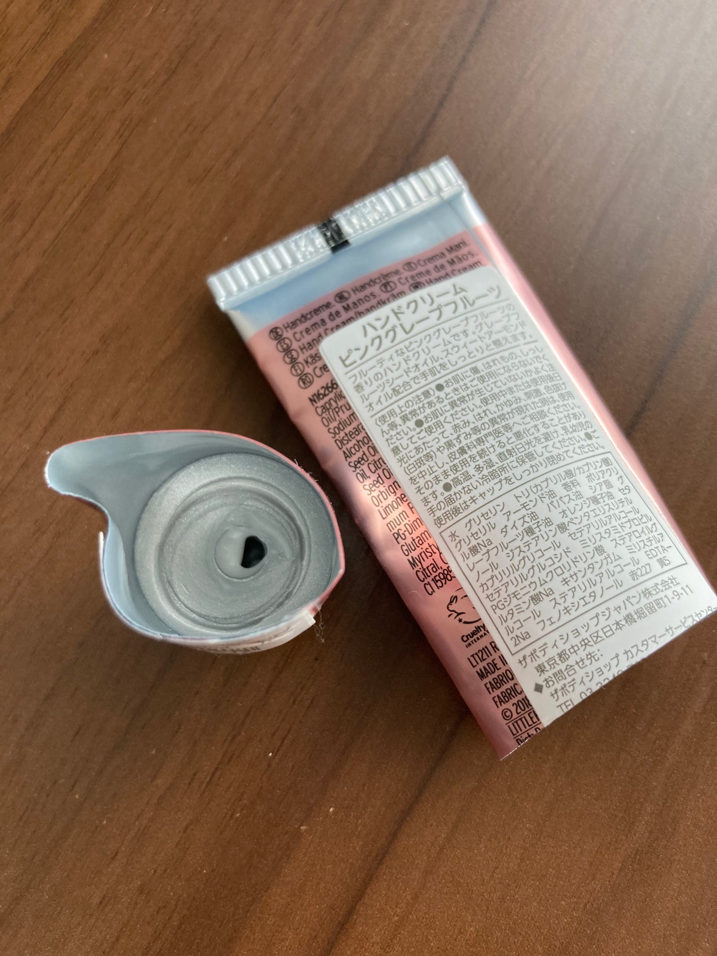 ハンドクリーム ピンクグレープフルーツ/THE BODY SHOP/ハンドクリームを使ったクチコミ(3枚目)